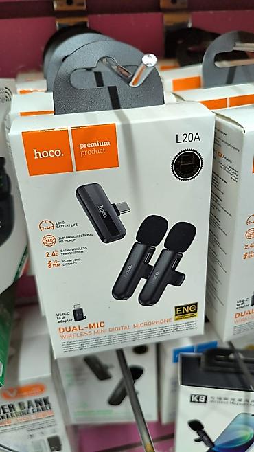 mi buds: HOCO L20A — беспроводная система из двух петличных микрофонов — 1