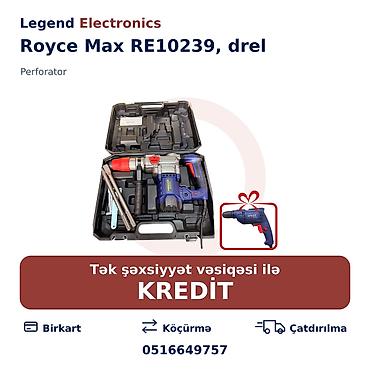 drel: Elan başlığı: Perforator Royce Max RE10239, drel Elan mətni: Royce — 1