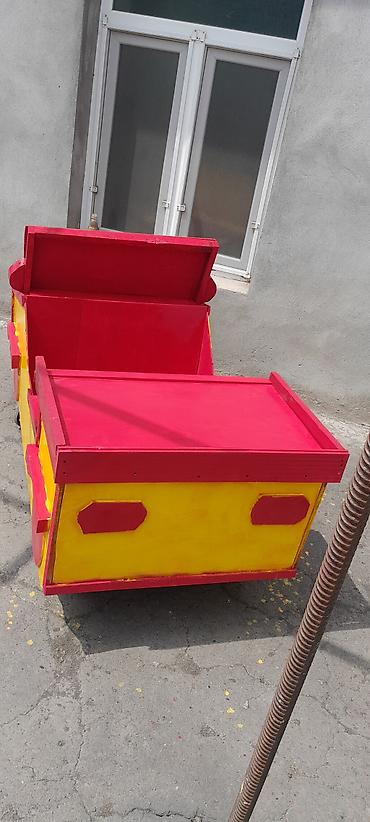 Игрушечный транспорт: Uşaq üçün taxta “maşın” konstruksiyası - Material: tamamilə ağacdan — 2