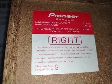 sim kart modem: Pioneer S-A330 akustik sistem – 2 ədəd kolon - Model: Pioneer S-A330 — 2