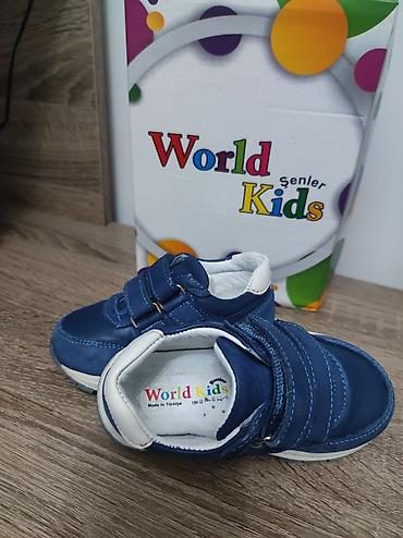 Детская обувь: Кожаные кроссовки для мальчика турецкой фирмы World kids Очень — 6