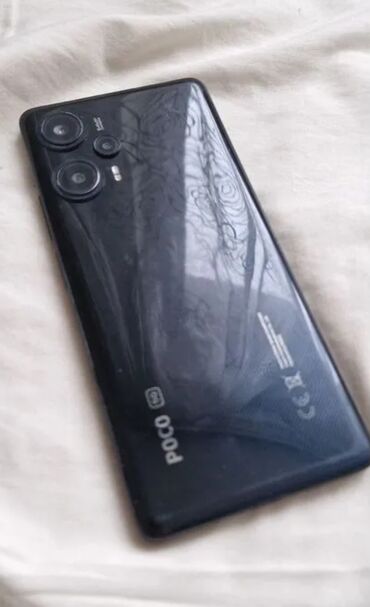 телефон койгуч: Poco F5, Колдонулган, 256 ГБ, түсү - Кара, 2 SIM