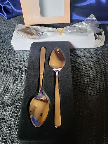 Kašike: Desertne nove kasicice 18/10 oznaka Crofton Nemacka. Nemacke kasicice — 9