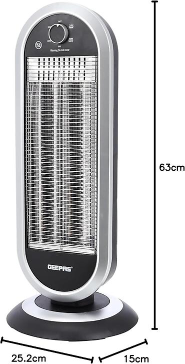 radiatır: Karbon tipli qızdırıcı Geepas GCH 28531 900W 23m² — 3