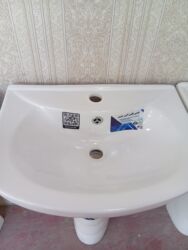 Çanaqlar, tülpanlar: Ayaqüstü lavabolar – keramika, klassik ağ rəng Məhsulun — 4