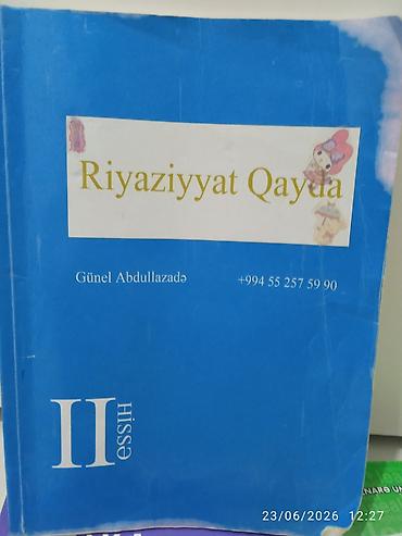 dim qayda kitabi pdf: Məhsul: Riyaziyyat Qayda – II hissə (müəllif: Günel Abdullazadə) — 1