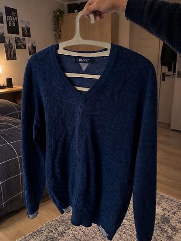 дублёнка zara: Мужской свитер BENSU - Цвет: темно‑синий (navy) - Вырез: V‑образный - — 2