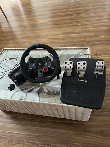 Logitech G29 Driving Force + shifter İdeal veziyetde teze kimidi 3 ay