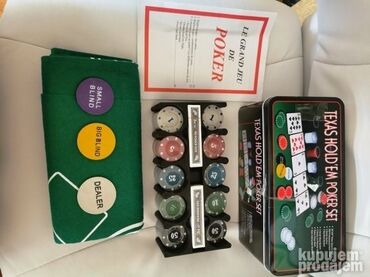 Društvene igre: Texas Hold em poker 200 cipova Teksas poker SET Dobijate zeleno na lalafo.rs — 12 Društvene igre: Texas Hold em poker 200 cipova Teksas poker SET Dobijate zeleno — 12