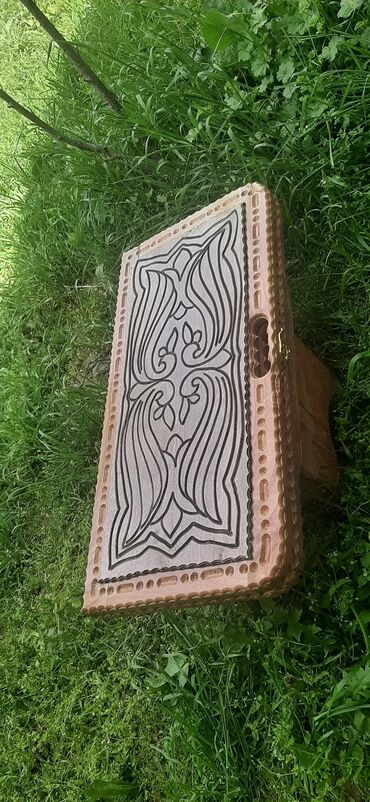 Nərdlər: Taxta nəqşli nərd taxtası - Material: taxta və qoz agaci (əl oyma -da lalafo.az — 8 Nərdlər: Taxta nəqşli nərd taxtası - Material: taxta və qoz agaci (əl oyma — 8