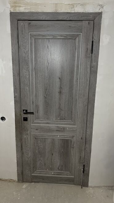 мадонна гдр посуда: Жабык ички эшик, МДФ, Ламинат, түсү - Боз