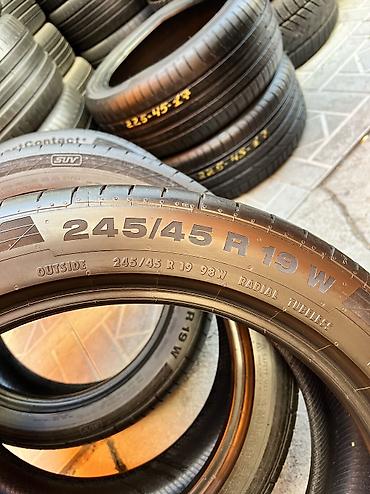 бу зонты: Шины 245 / 45 / R 19, Лето, Б/у, Комплект, Германия, Continental — 4