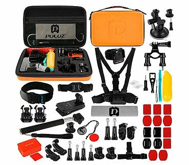 Другие аксессуары для фото/видео: Комплект аксессуаров для экшн-камер Puluz PKT26 Accessories Combo Kit — 1