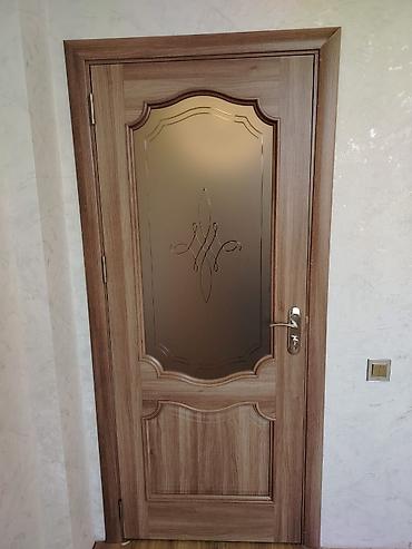qapı mdf: Daxili otaq qapısı – klassik dizayn, təbii ağac naxışlı örtük - — 1