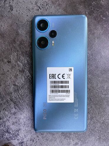 poco f1 цена: Poco F5, Колдонулган, 256 ГБ, түсү - Көк, 2 SIM