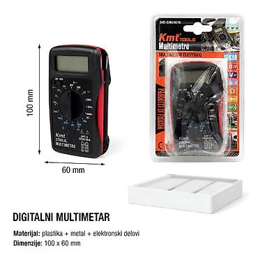 KMT Multimetar 9361018 Kompaktan džepni digitalni multimetar za