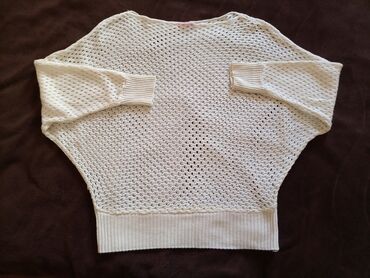 džemper haljina: Wool, Perforated, Single-colored