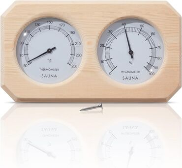 Taxta-şalban: Sauna üçün termometr, sauna üçün termometr hidrometr. Термометр для