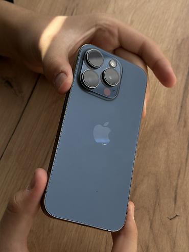 Apple iPhone: IPhone 15 Pro, Б/у, 256 ГБ, Blue Titanium, Чехол, 100 % — 3