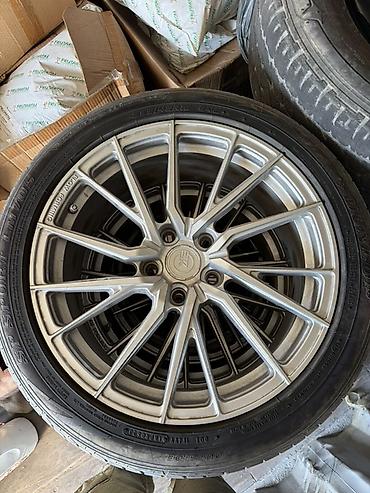 Колеса в сборе 235 / 45 / R 18, Лето, Б/у, Комплект, Легковые, Литые, отверстий - 5