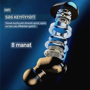 Qulaqcıqlar: Yeni Simsiz (Bluetooth) Qulaqcıqlar, rəng - Ağ — 23
