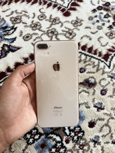 айфон 8 плюс цена в бишкеке 128 гб: IPhone 8 Plus, Колдонулган, 64 ГБ, Алтын, Заряддоочу түзүлүш, Каптама, Кабель, 100 %