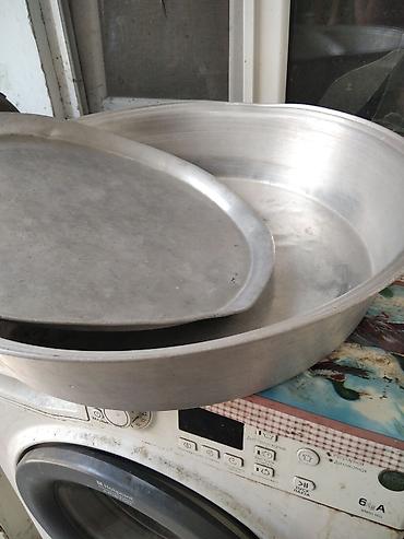şirniyyat soba: Böyük ölçülü alüminium sinilər dəsti - Material: qalın alüminium - — 3