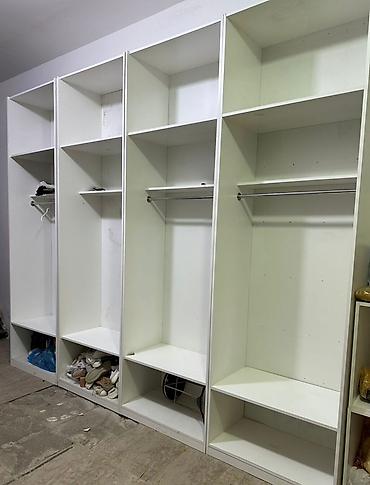 dolab ofis: Ağ rəngdə, müxtəlif saxlama ehtiyacları üçün hazırlanmış geniş modul — 3