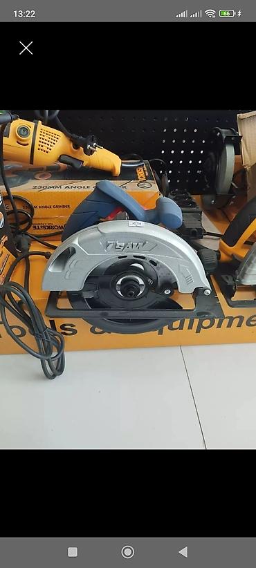 elektirik mişar: Elektrikli dairəvi mişar – 7" (təxminən 180 mm) disk ölçüsü Məhsulun — 1