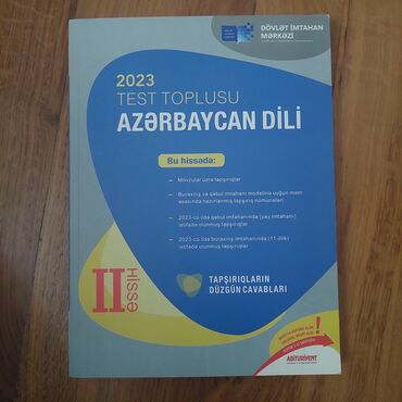 Azərbaycan dili Testlər 11-ci sinif, DİM, 2-ci hissə, 2023 il