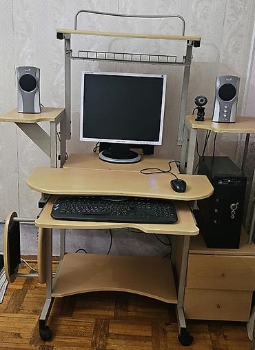 masaüstü ofis seti: Düz masa, Polkalı, Siyirməli, Metal, Zəmanətsiz, Kredit yoxdur — 1