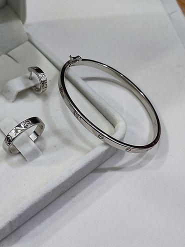 Серебряные наборы украшений: Серебряный Набор+ браслет Карьтие Дизайн Италия Серебро 925 пробы — 8
