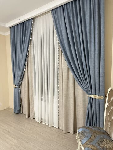 Шторы и занавески: Комплект штор, Изготовление на заказ, Новый, Для зала, Для офиса, Для прихожей at lalafo.kg — 6 Шторы и занавески: Комплект штор, Изготовление на заказ, Новый, Для зала, Для офиса, Для прихожей — 6