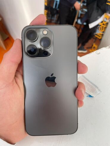 бишкек купить айфон: IPhone 13 Pro, Б/у, 256 ГБ, Графит, Зарядное устройство, Чехол, 89 %
