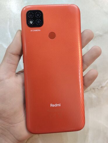 kohne telefonlarin alisi: Xiaomi Redmi 9C, 32 GB, rəng - Narıncı, 
 Zəmanət, Sensor, Barmaq izi