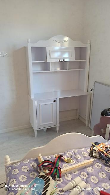 Uşaq və gənc otağı üçün dəstlər: Oğlan üçün, Yeni, Təknəfərlik çarpayı, Yazı masası, Dolab, Komod — 6