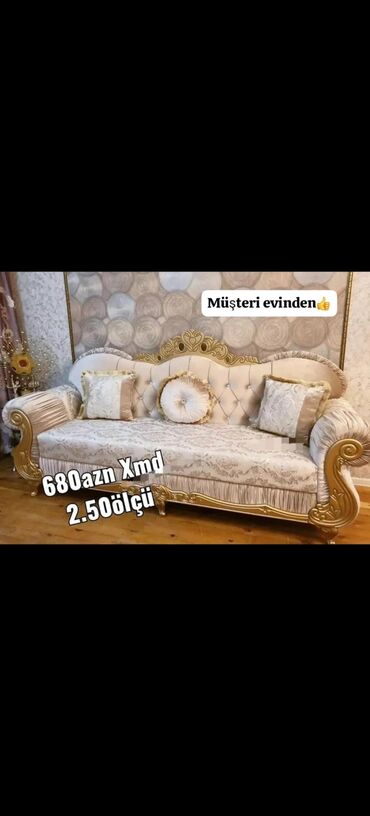 Divanlar: Künc divan, Açılmayan, Bazasız, Vеlur parça — 16