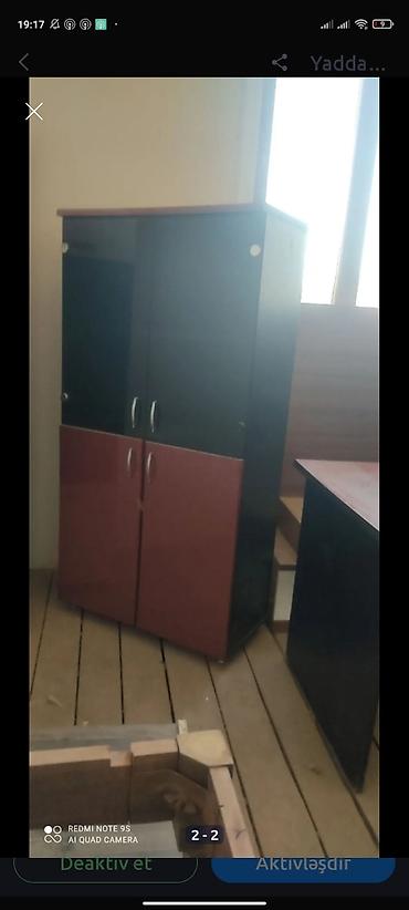 İki rəngli çoxfunksiyalı şkaf - Material: laminat/MDF tipli material