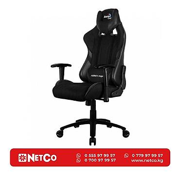 foam: Игровое кресло AEROCOOL AERO 1 ALPHA BLACK 2D Armrest 65mm wheels PVC — 1
