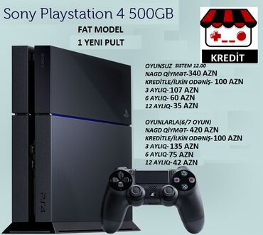 ps4 kredit: Playstation 4 Nagd ve kredit Cemi 10 deq erzinde onlayn senedlesme