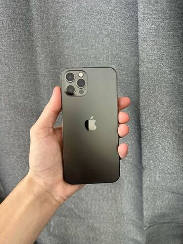 телефондор: IPhone 12 Pro, Б/у, 128 ГБ, Графит, Зарядное устройство, Чехол, Кабель, 79 %