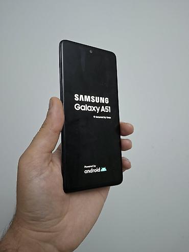 samsung 2 ci el: Samsung Galaxy A51, 128 GB, rəng - Qara, Qırıq — 1