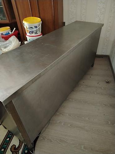 Оборудование для ресторанов, кафе: Paslanmayan poladdan (inox) iş masası/stellaj - Material: yüksək — 1