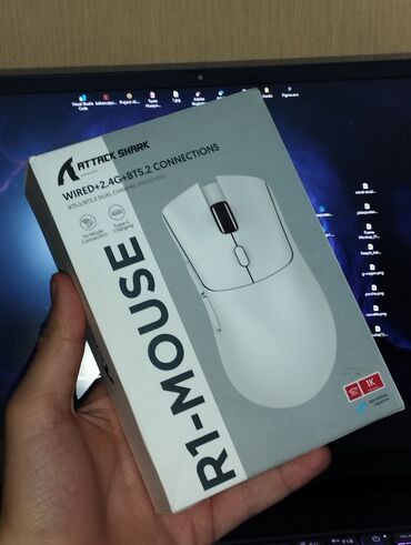 kompüterlər islenmis: Attack Shark R1 Az işlənmiş gaming mouse • 56 GR yüngül çəki •