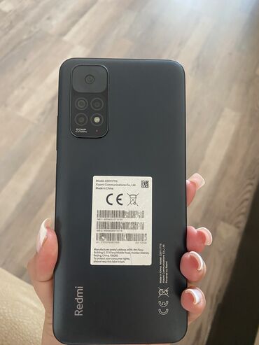 şəxsiyyət vəsiqəsi ilə kredit telefon: Xiaomi Redmi Note 11, 128 GB, rəng - Qara, 
 Barmaq izi, Sənədlərlə