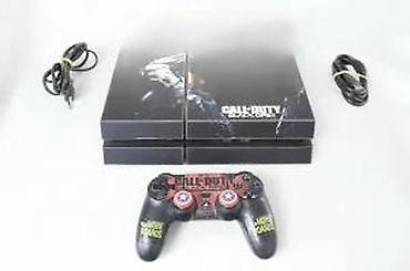 PS4 (Sony Playstation 4): U ponudi Sony Playstation 4 sa naslova. Konzola je novija fat — 14