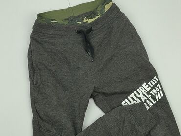 spodnie dresowe z wysokim stanem: Sweatpants, Boys, 11 years, 140/146, condition - Good
