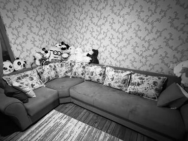 tecili satilan evler: Угловой диван, Б/у, Раскладной, С подъемным механизмом, Ткань, Нет доставки