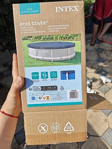water: (Крышка для бассейна в комплекте )Каркасный бассейн Intex Metal Frame — 6