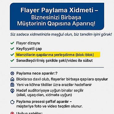 buklet capı: *📢 Flayer Paylama Xidməti – Biznesinizi Birbaşa Müştərinin Qapısına — 1